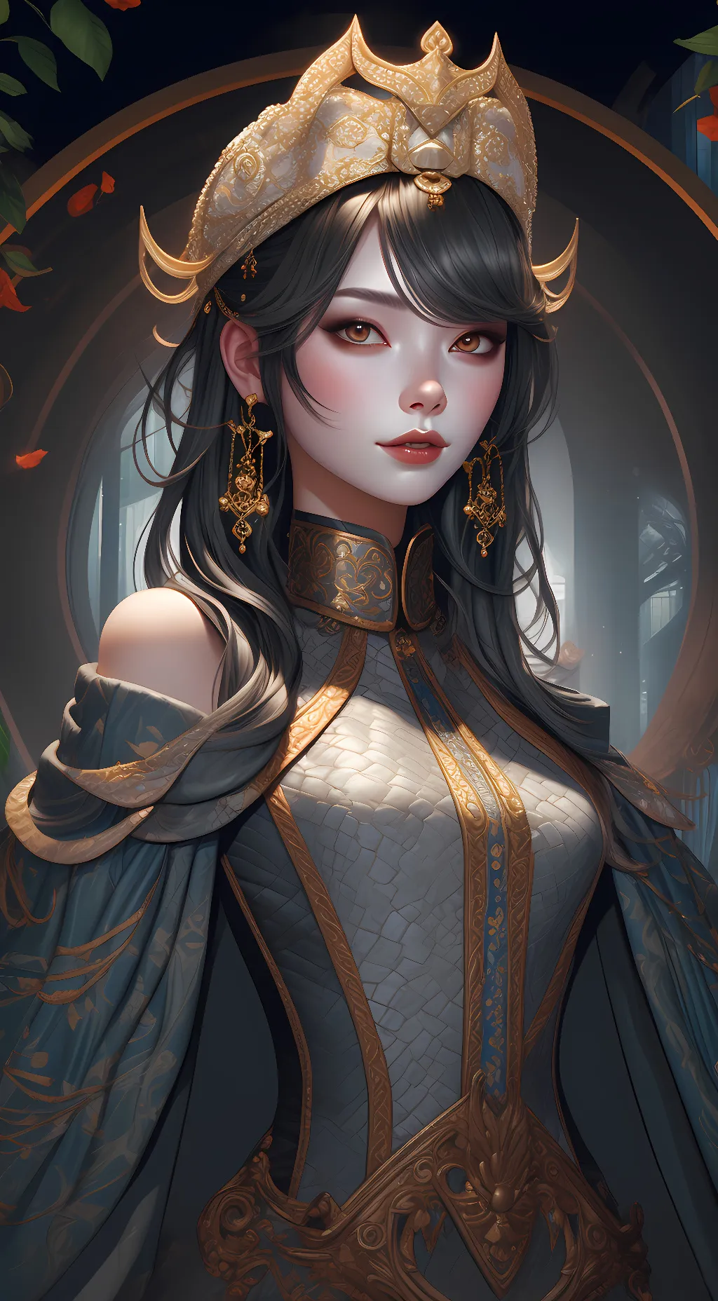 ai character: galaxy  background