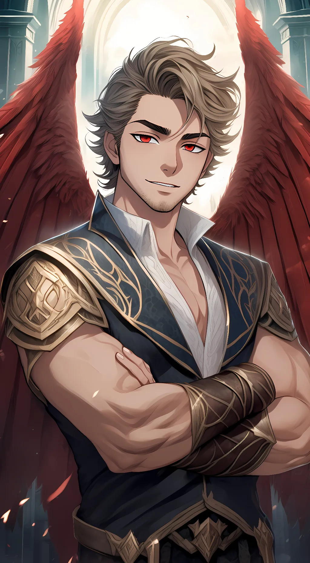ai character: Keigo Takami background