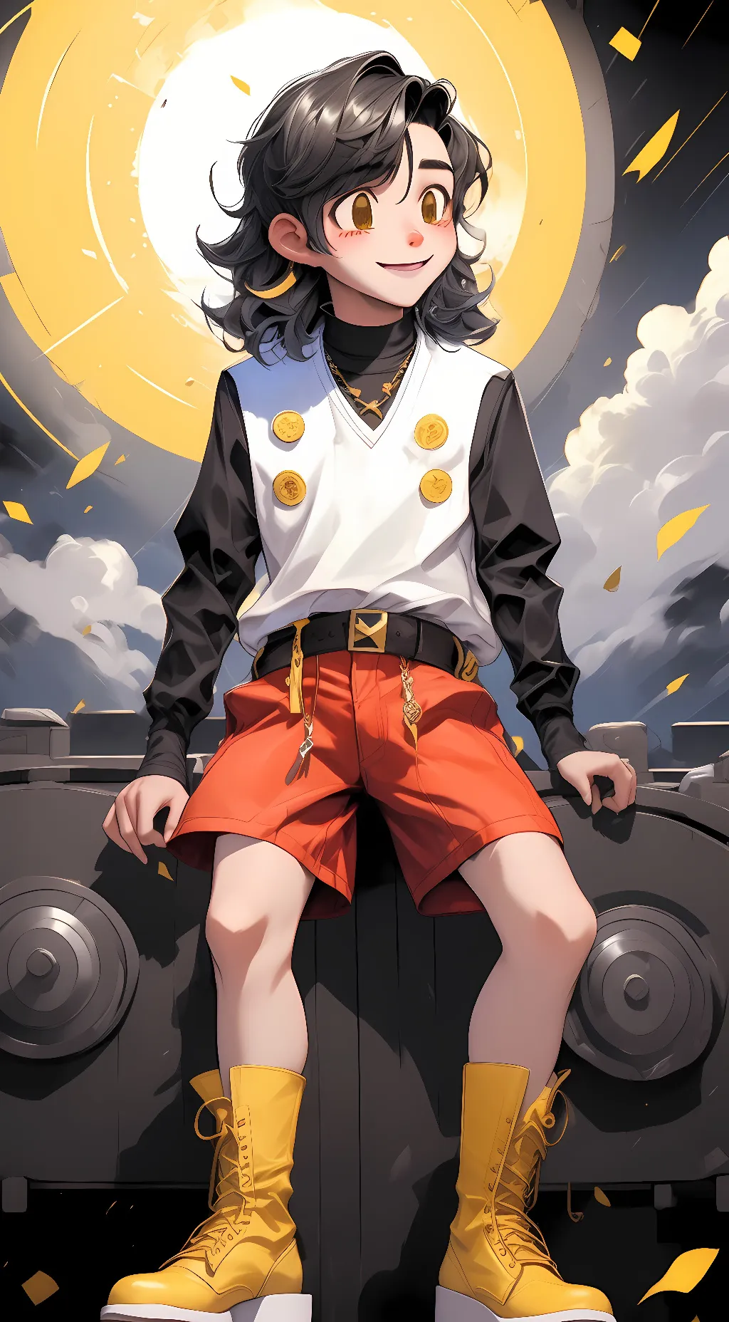 ai character: Mickey Mouse  background