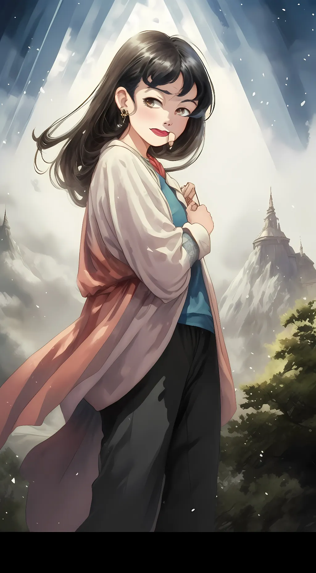 ai character: Mandy Ivey  background