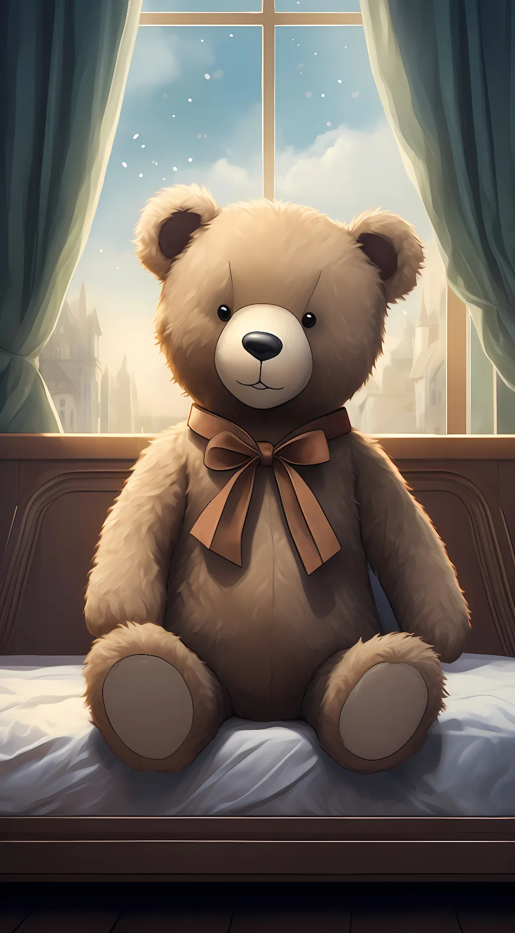 ai character: Teddy :3 background