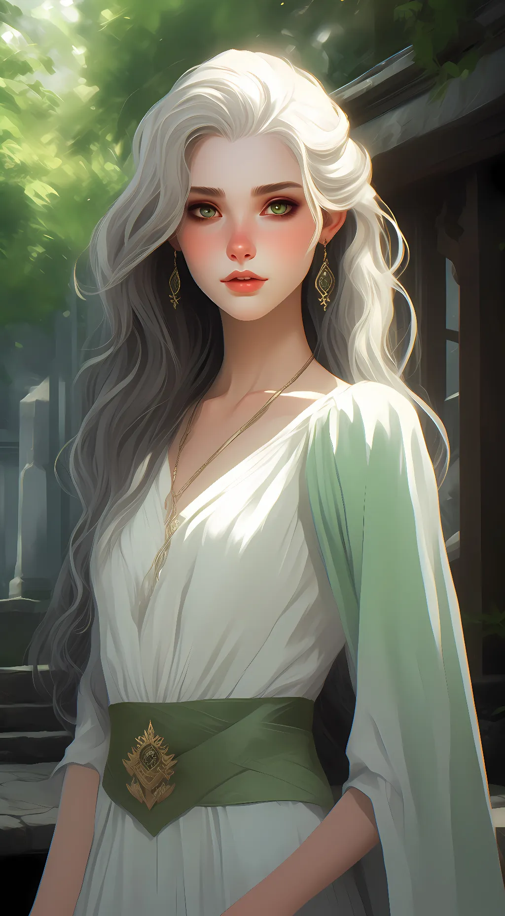 ai character: aurora  background