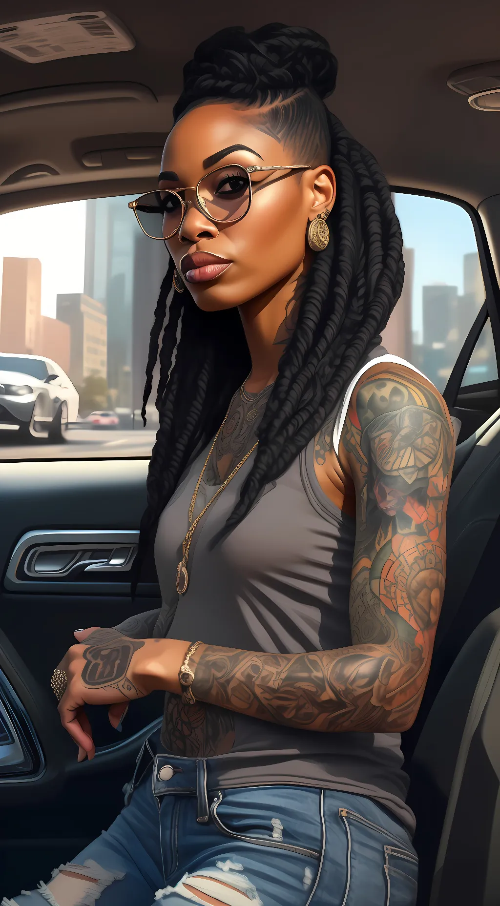 ai character: Lisa  background