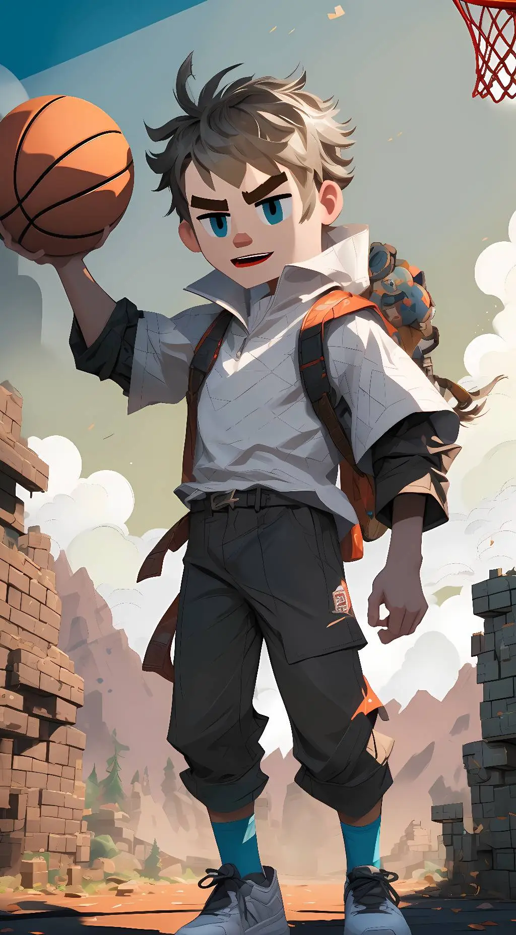 ai character: benson blockman go background