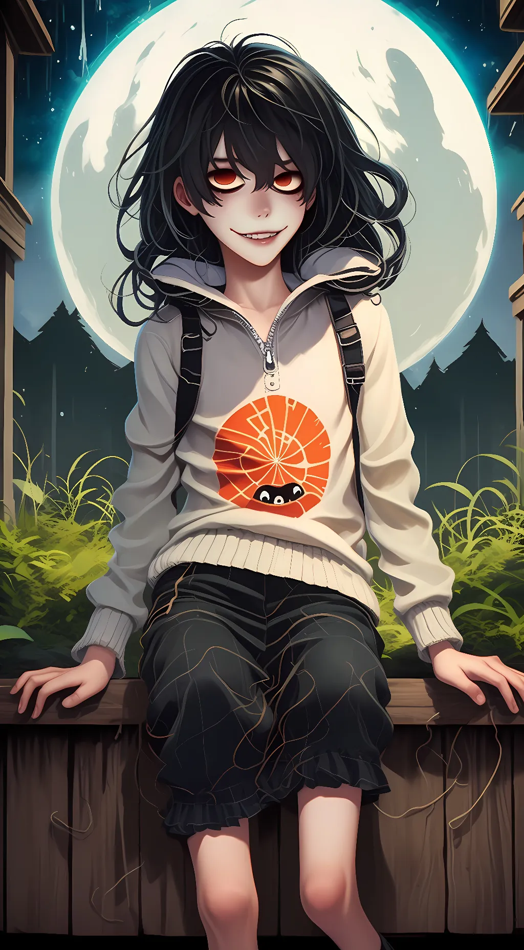 ai character: Jeff the killer  background