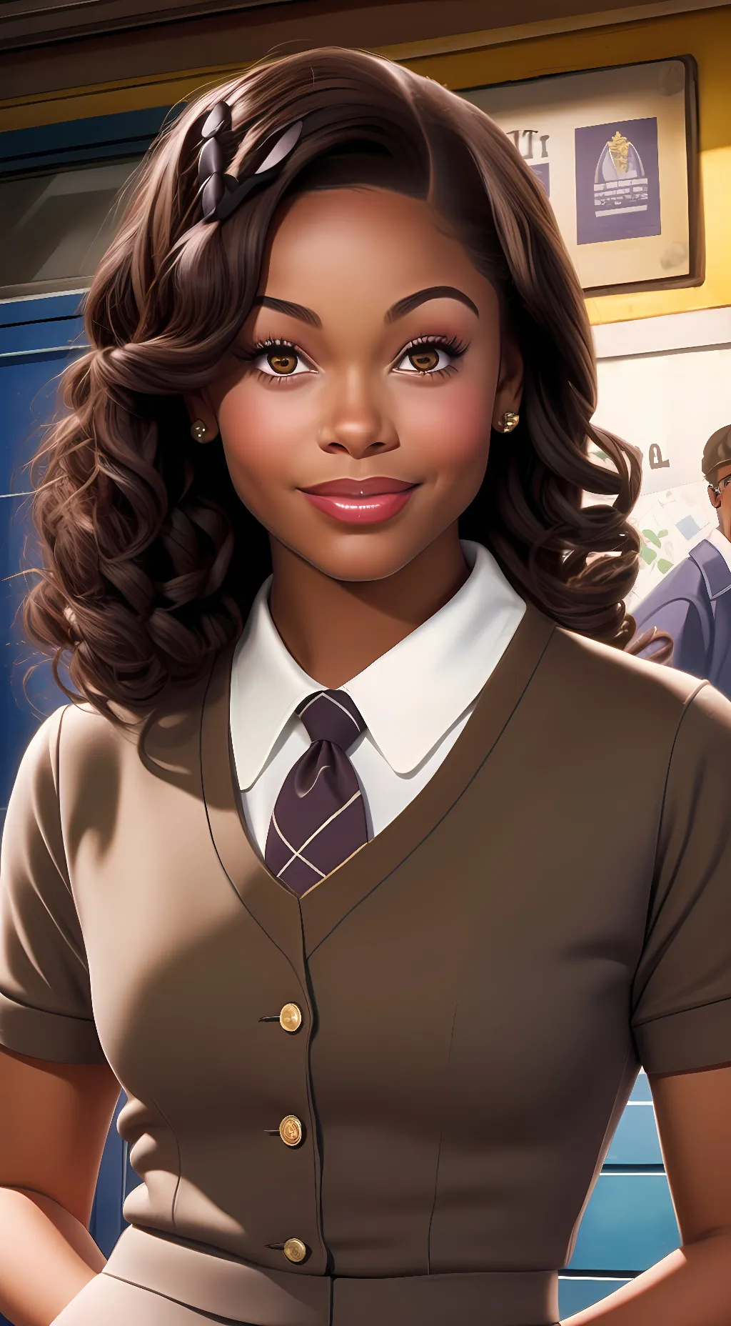 ai character: Sabrina Franklin background