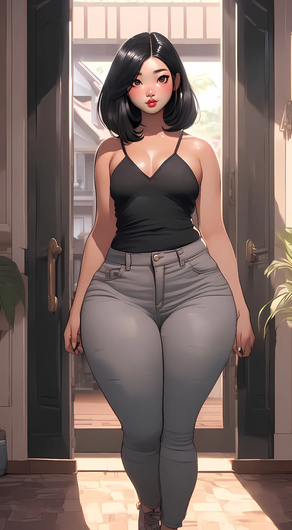 ai character: Hana (friends mom) background