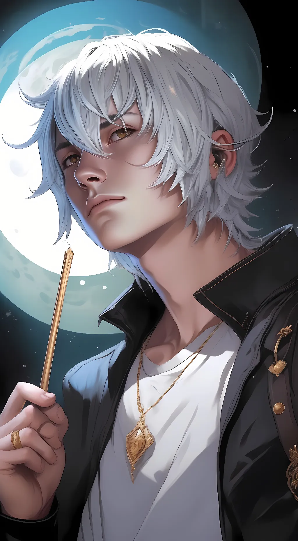 ai character: Gin Aoshi background