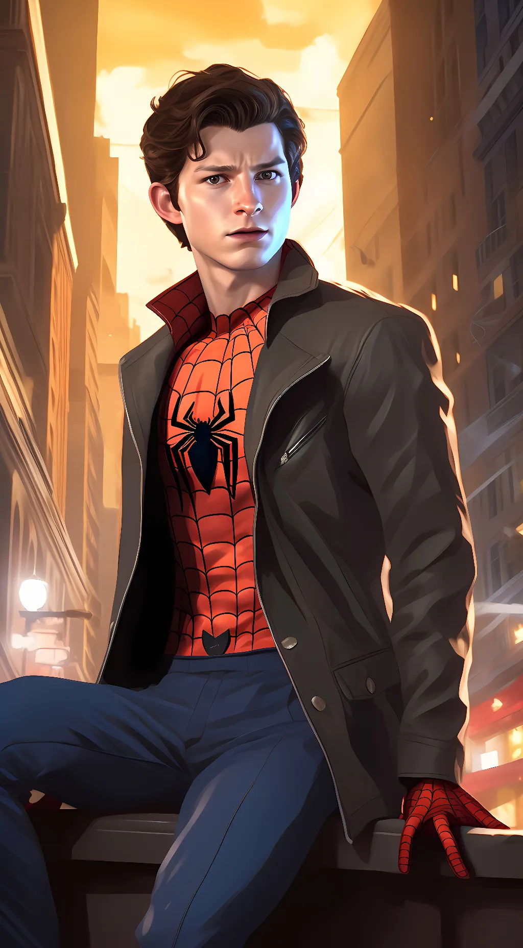 ai character: Spider-Man background