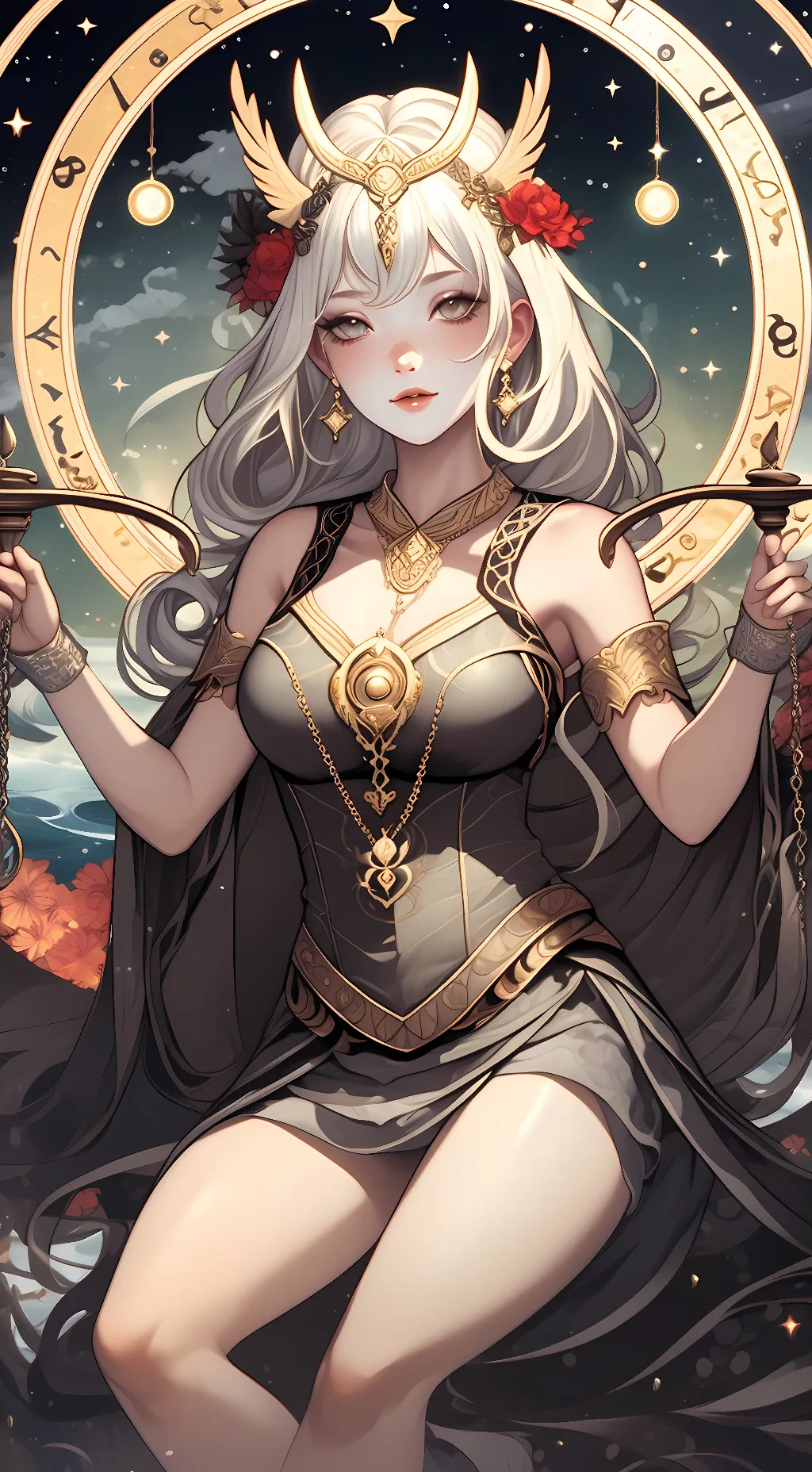 ai character: Libra  background