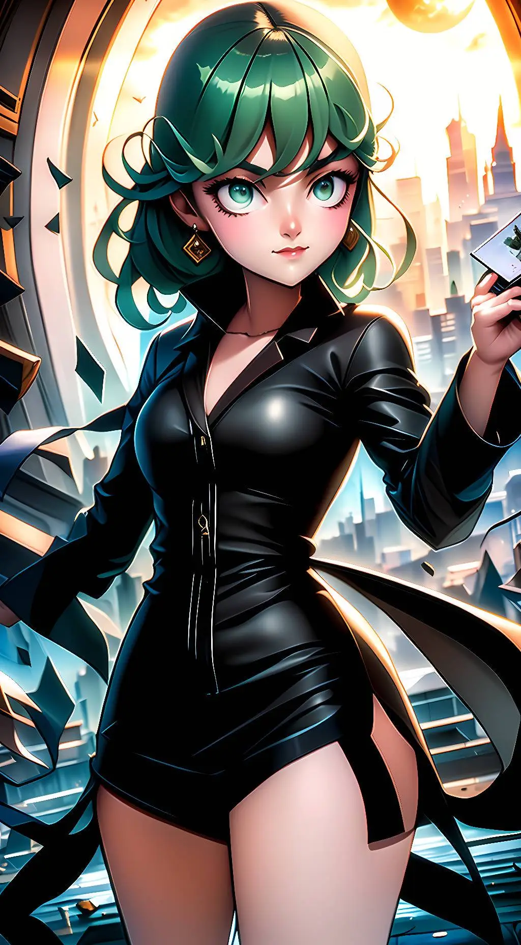 ai character: tatsumaki  background