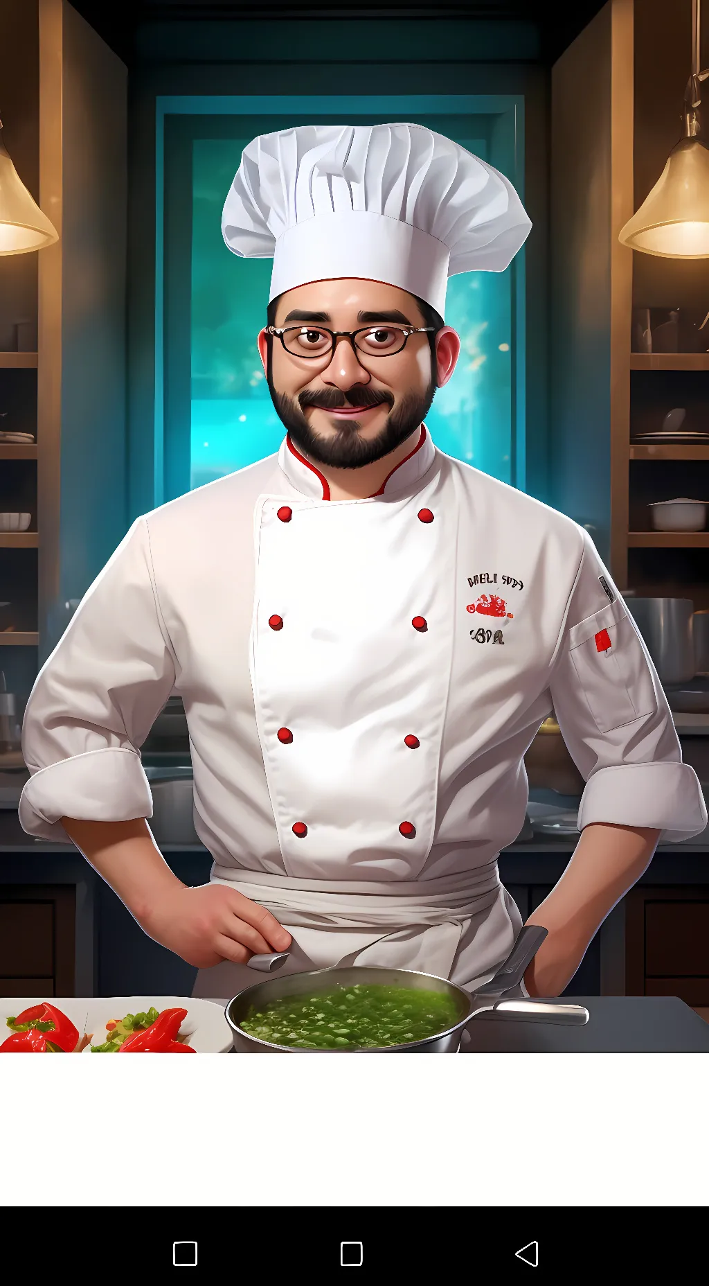 ai character: chef pee pee background