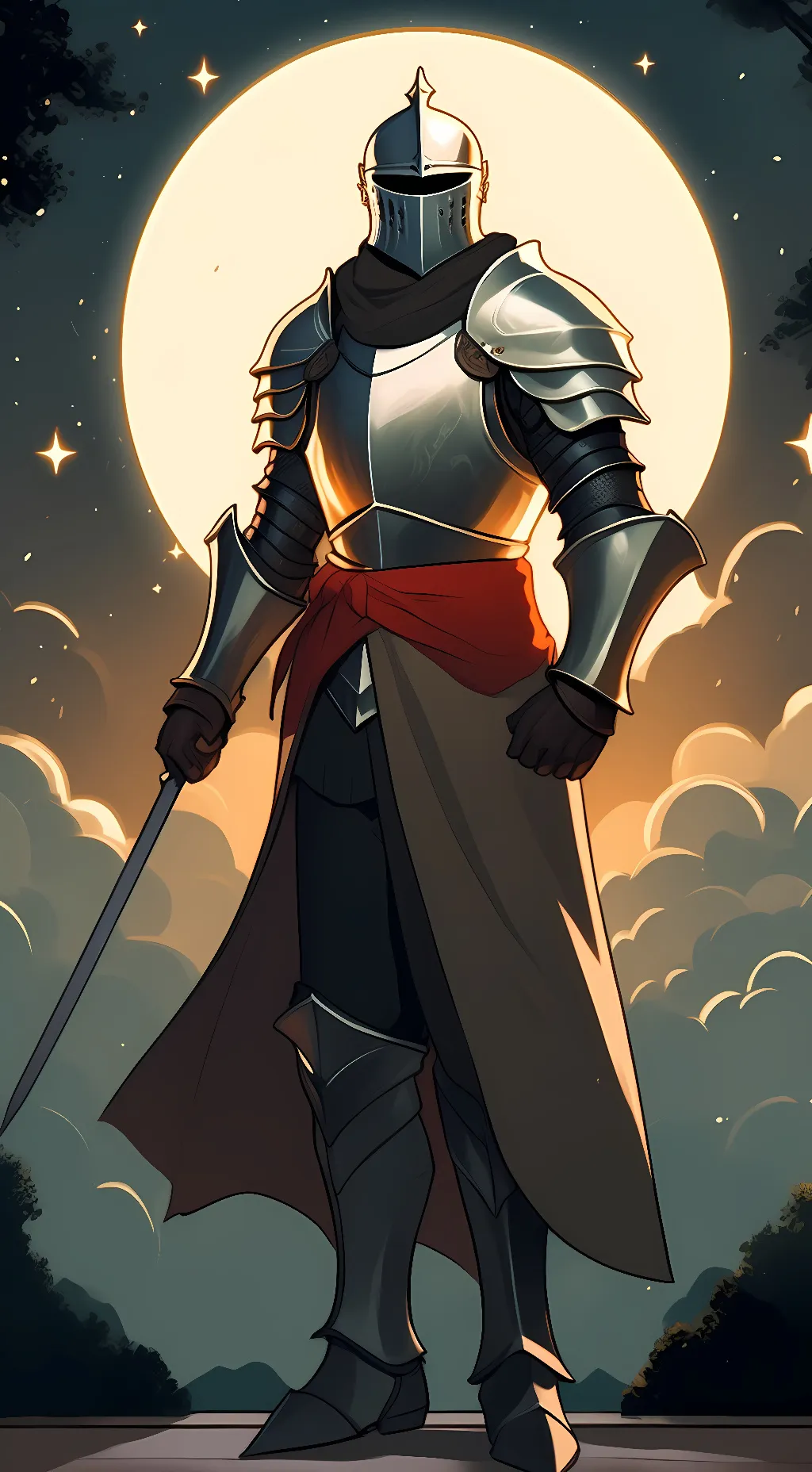 ai character: Knight background
