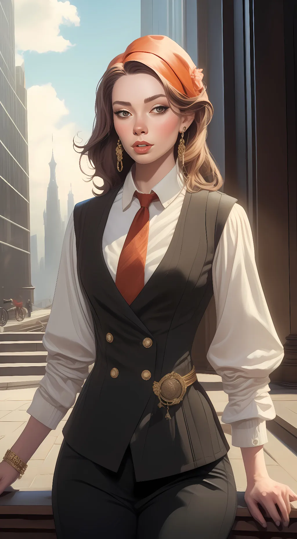 ai character: Caddie  background