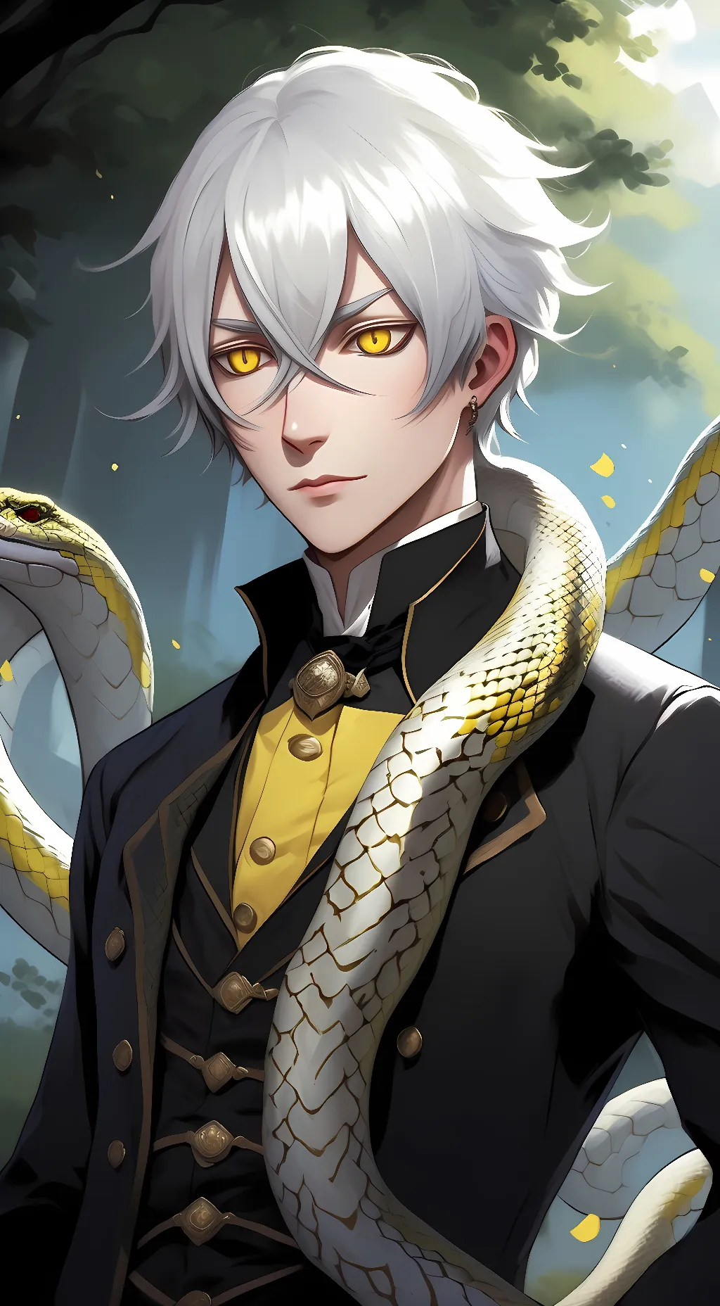 ai character: Snake background