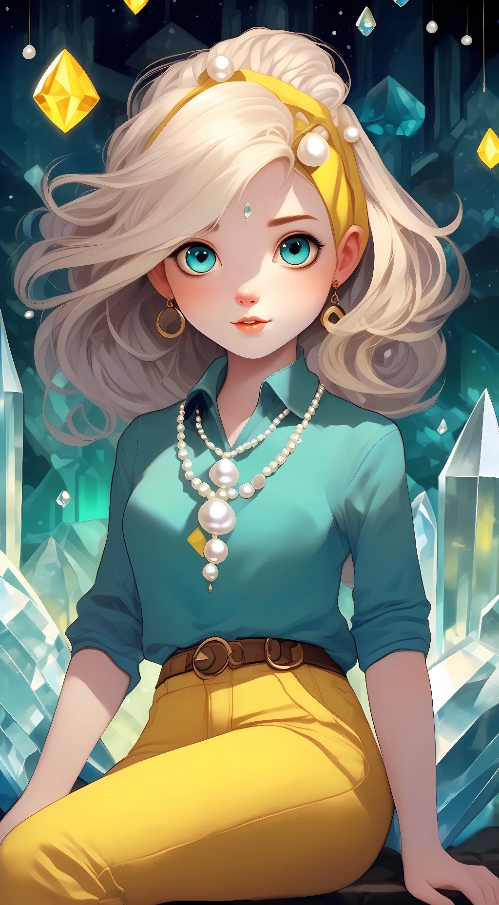 ai character: pearl  background