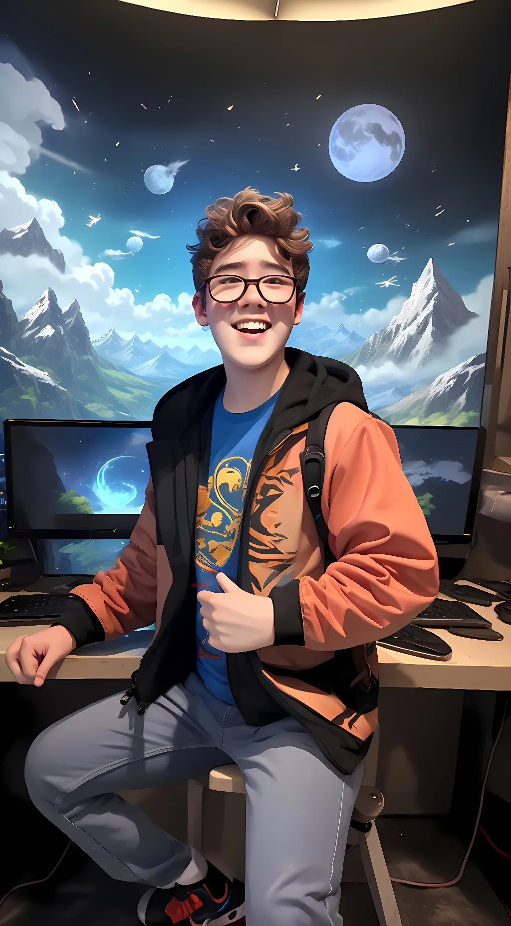 ai character: StormPlayzz background