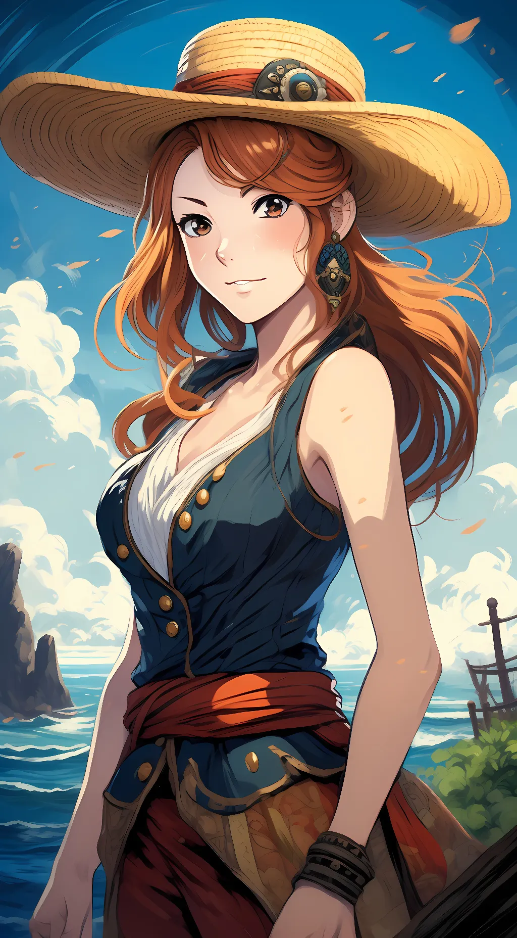 ai character: nami background