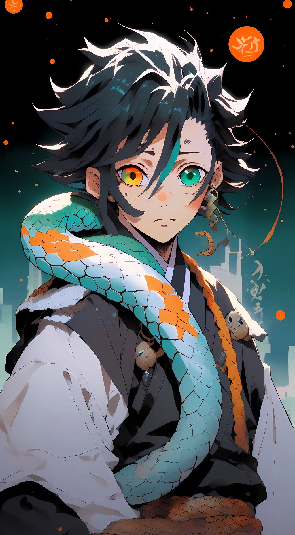 ai character: Obanai Iguro background