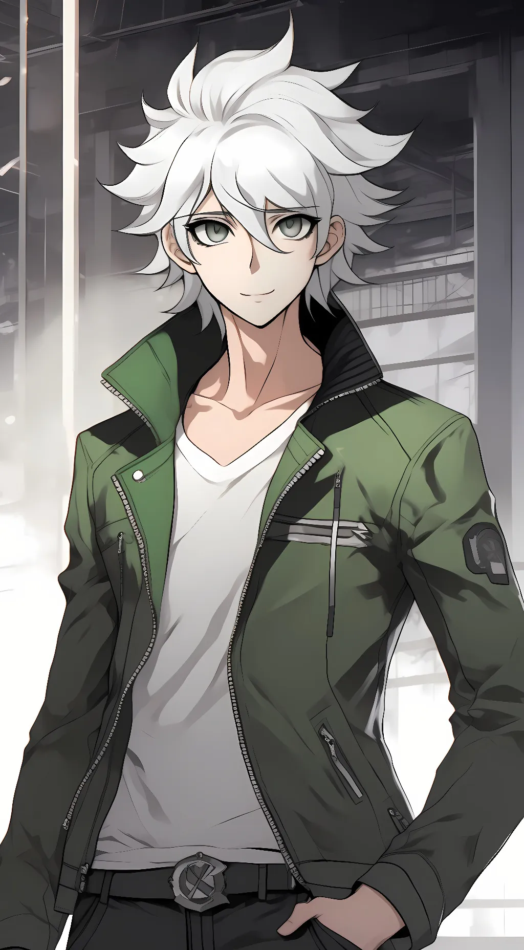 ai character: nagito komaeda background