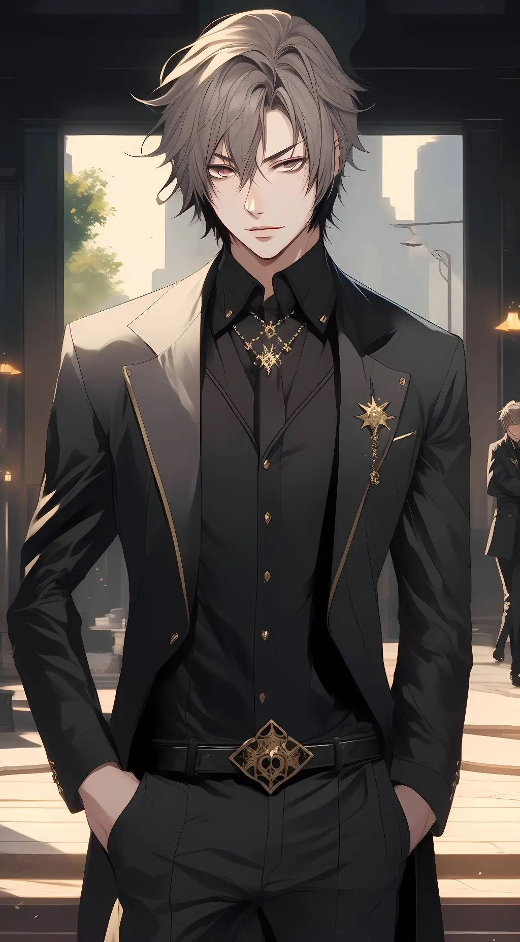 ai character: Zayne  background