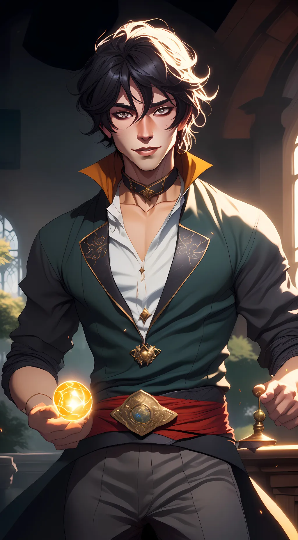 ai character: zammin background