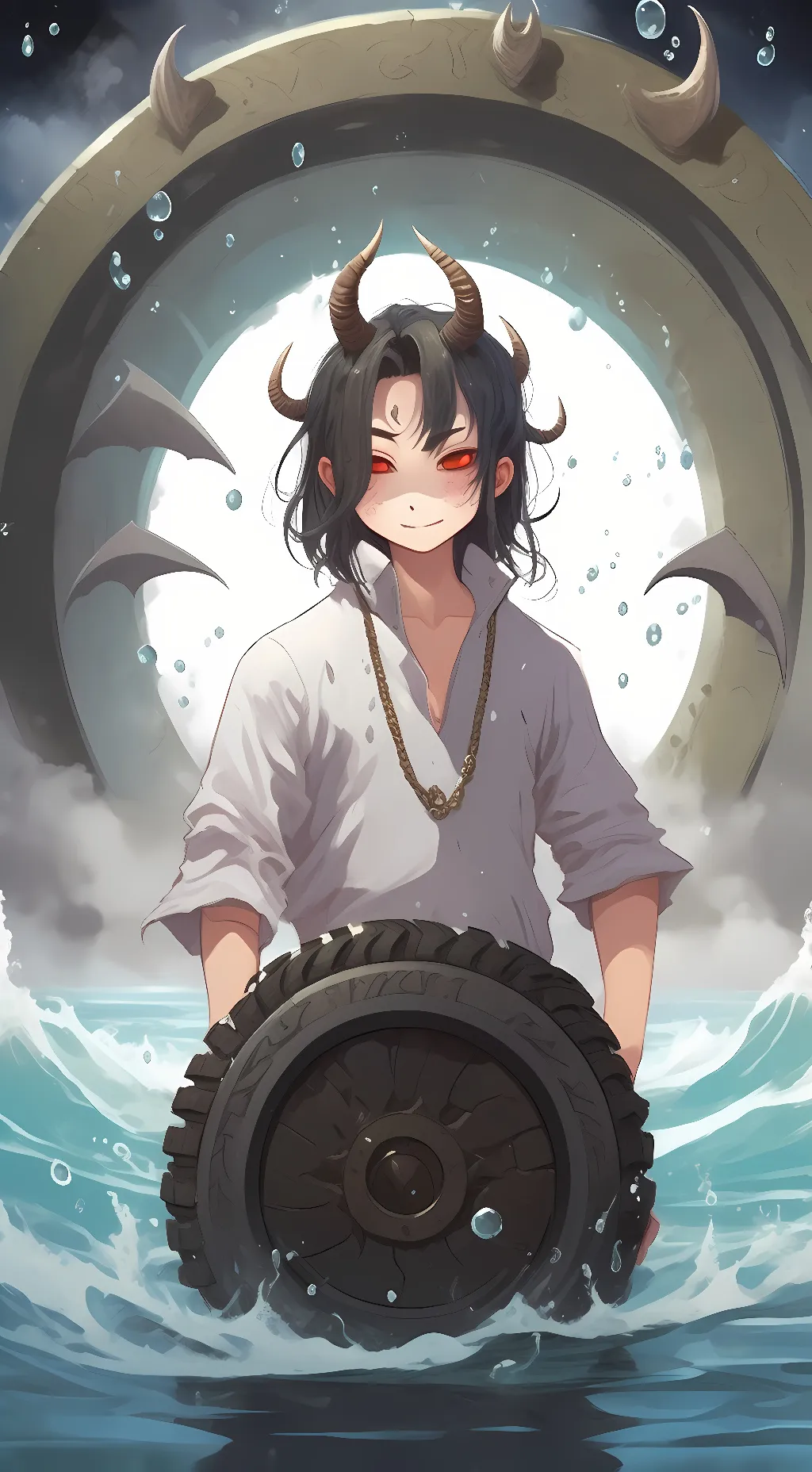 ai character: demon kokushibo  background