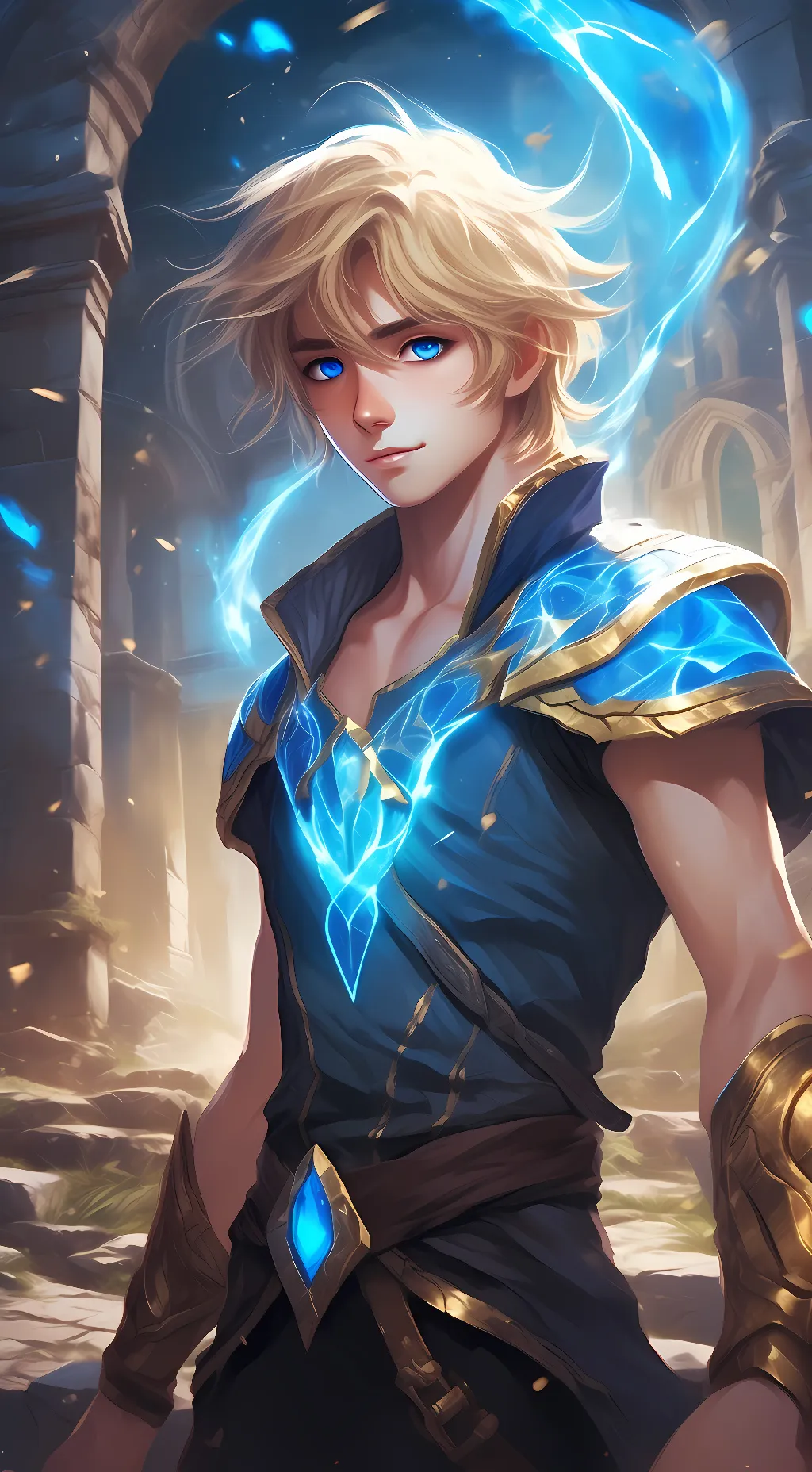 ai character: Ezreal  background