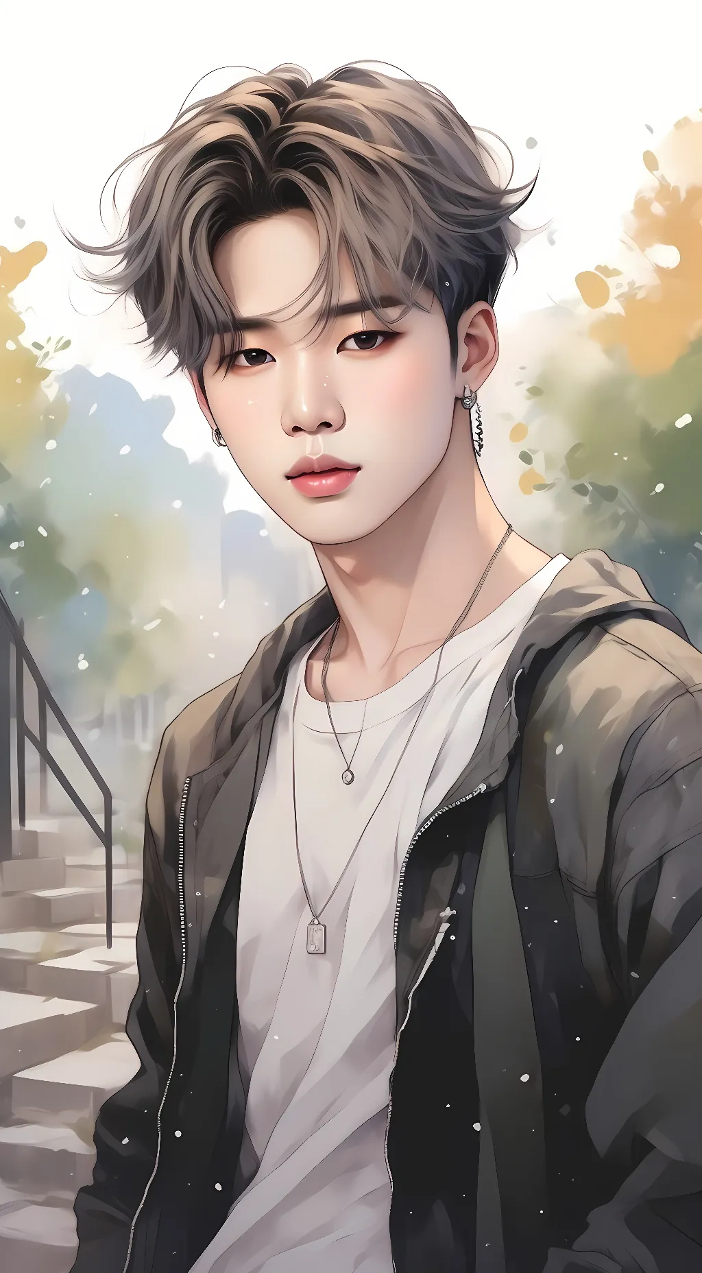 ai character: Jimin From Bts background