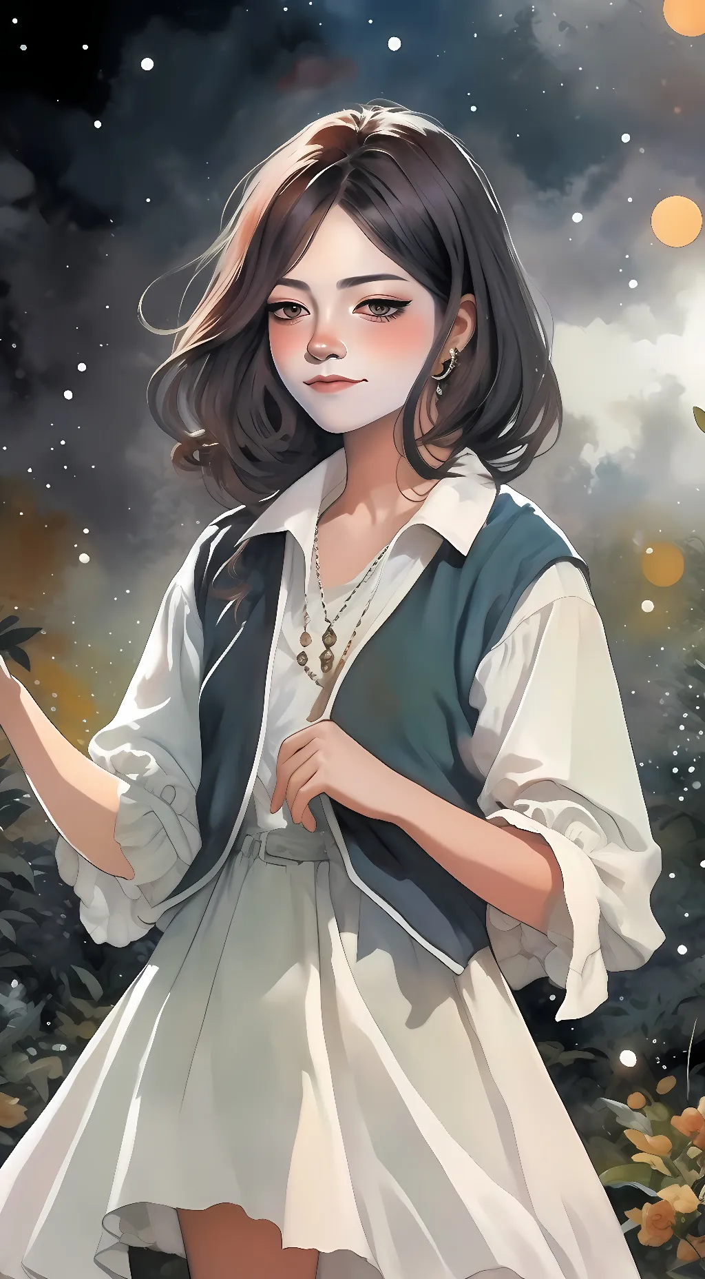 ai character: UwU girl background