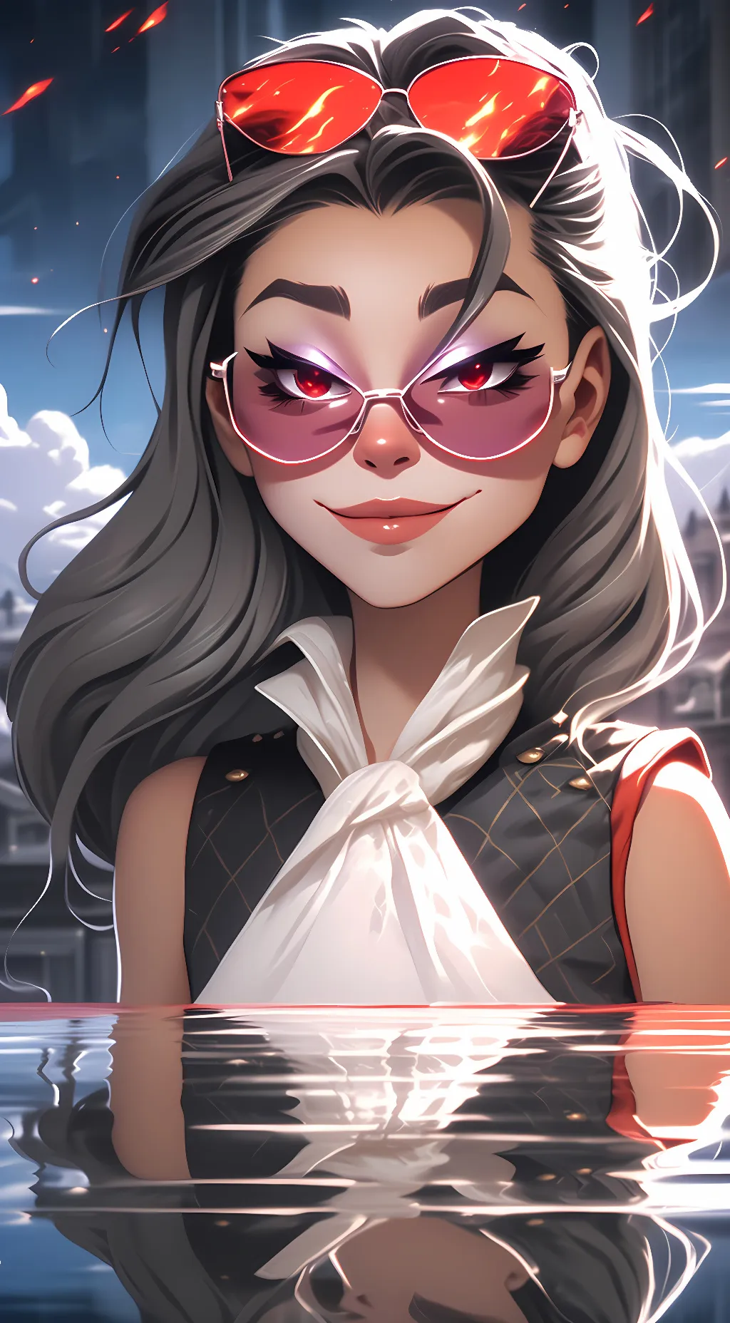 ai character: Shimmer  background