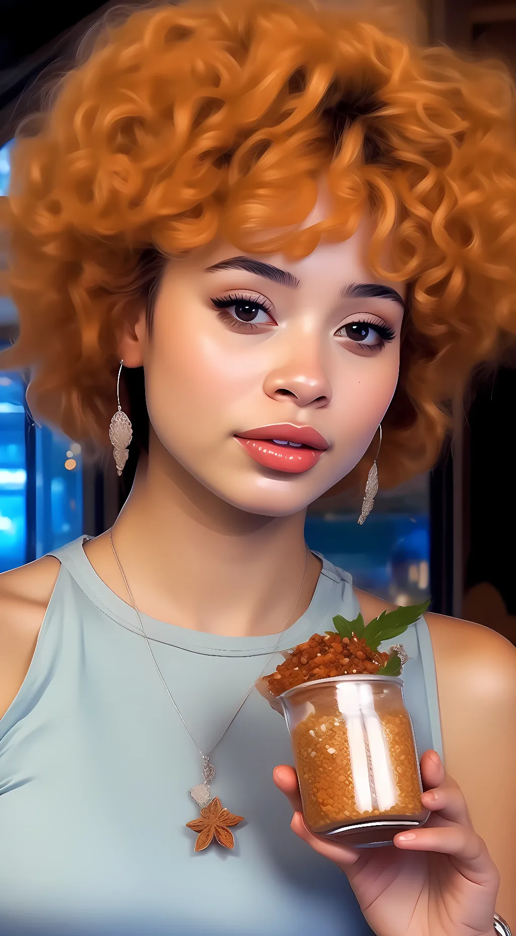 ai character: Ice Spice background