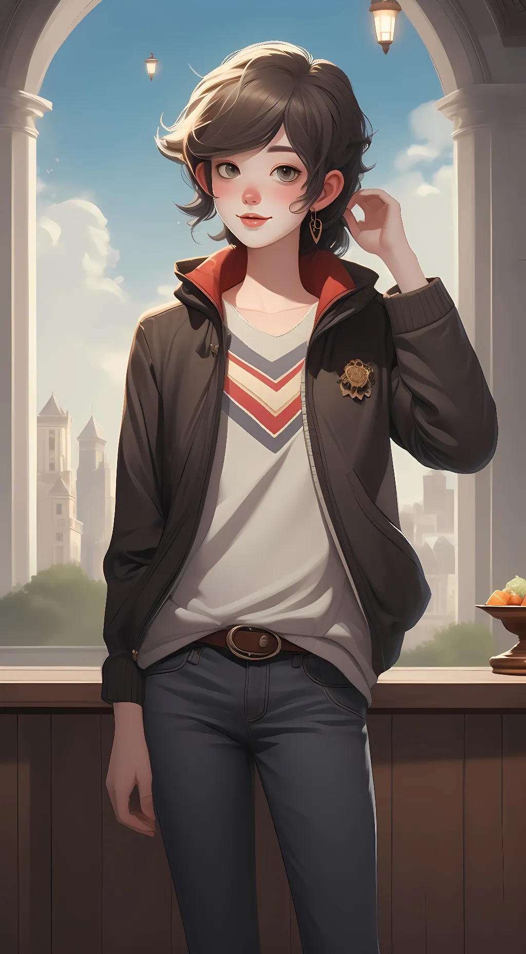 ai character: Haylee  background