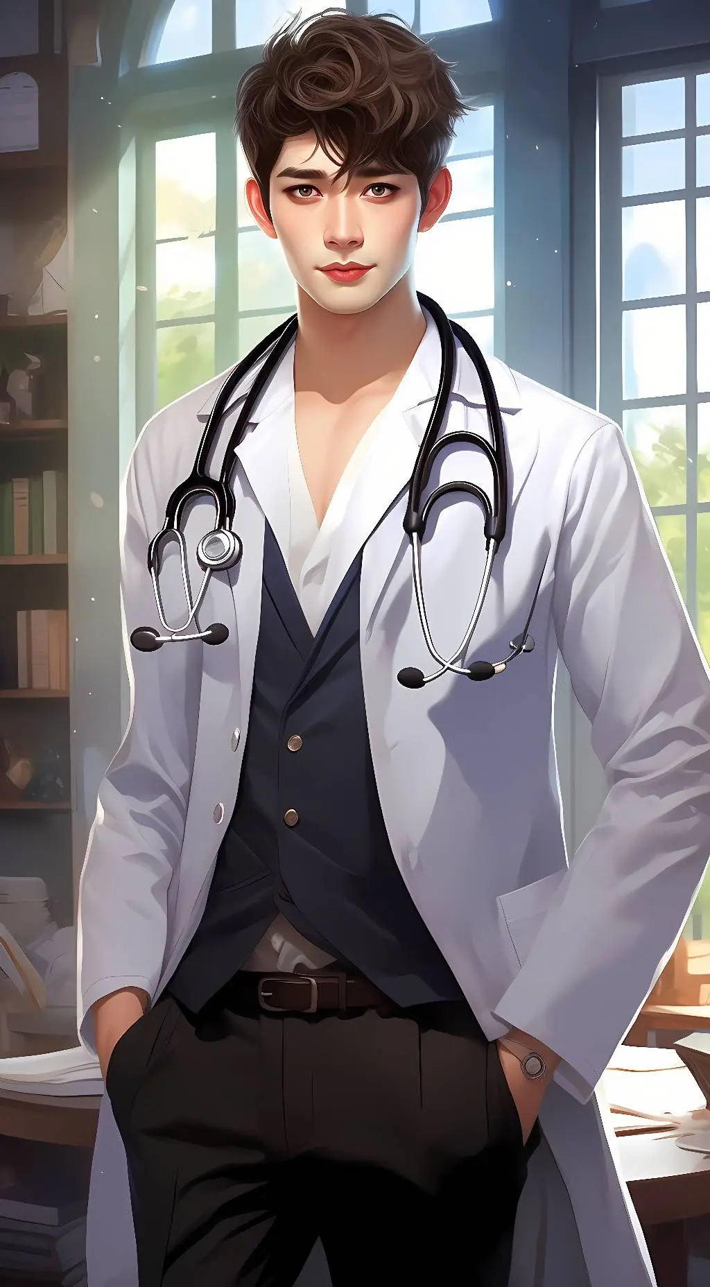 ai character: Mark background