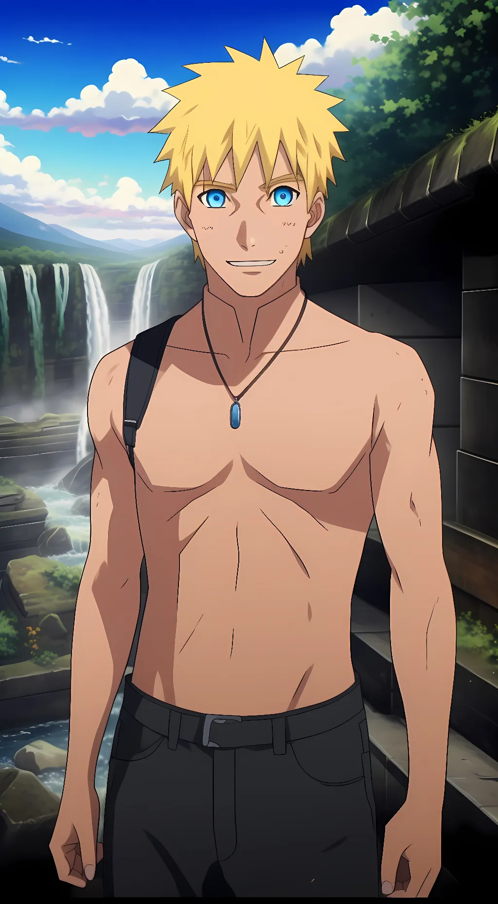 ai character: Naruto Uzumaki background