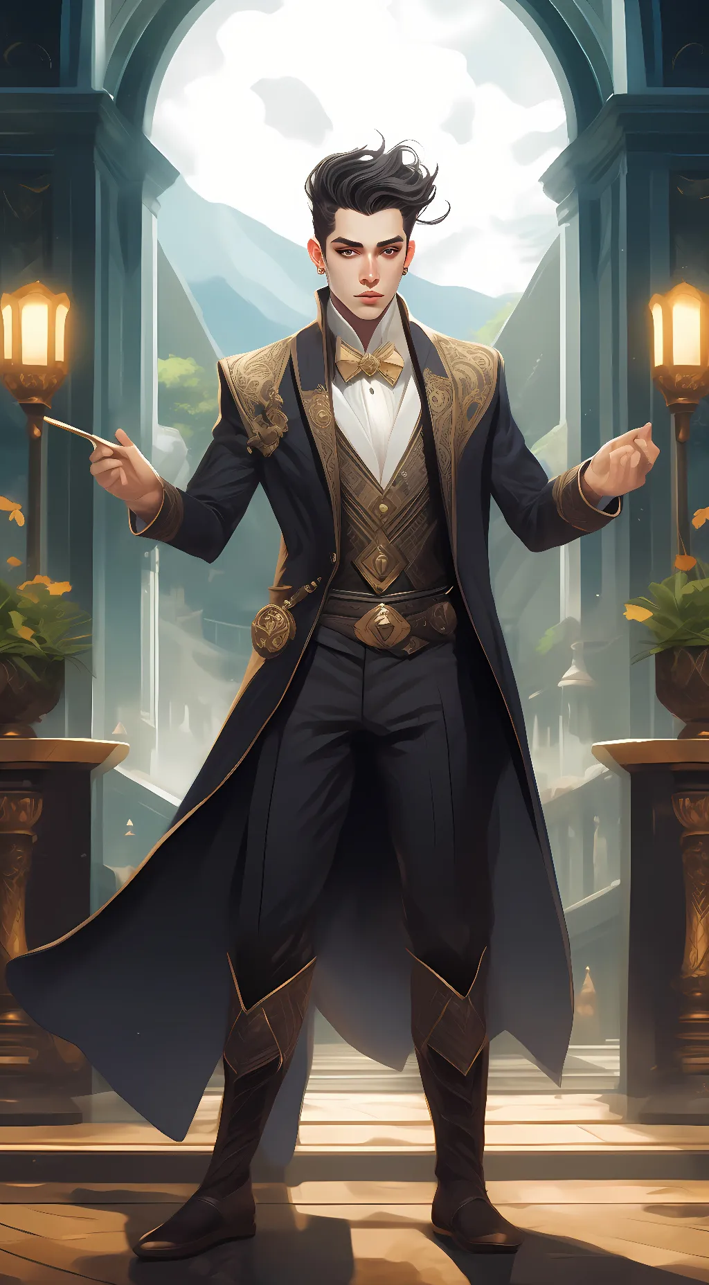 ai character: Cameraman background