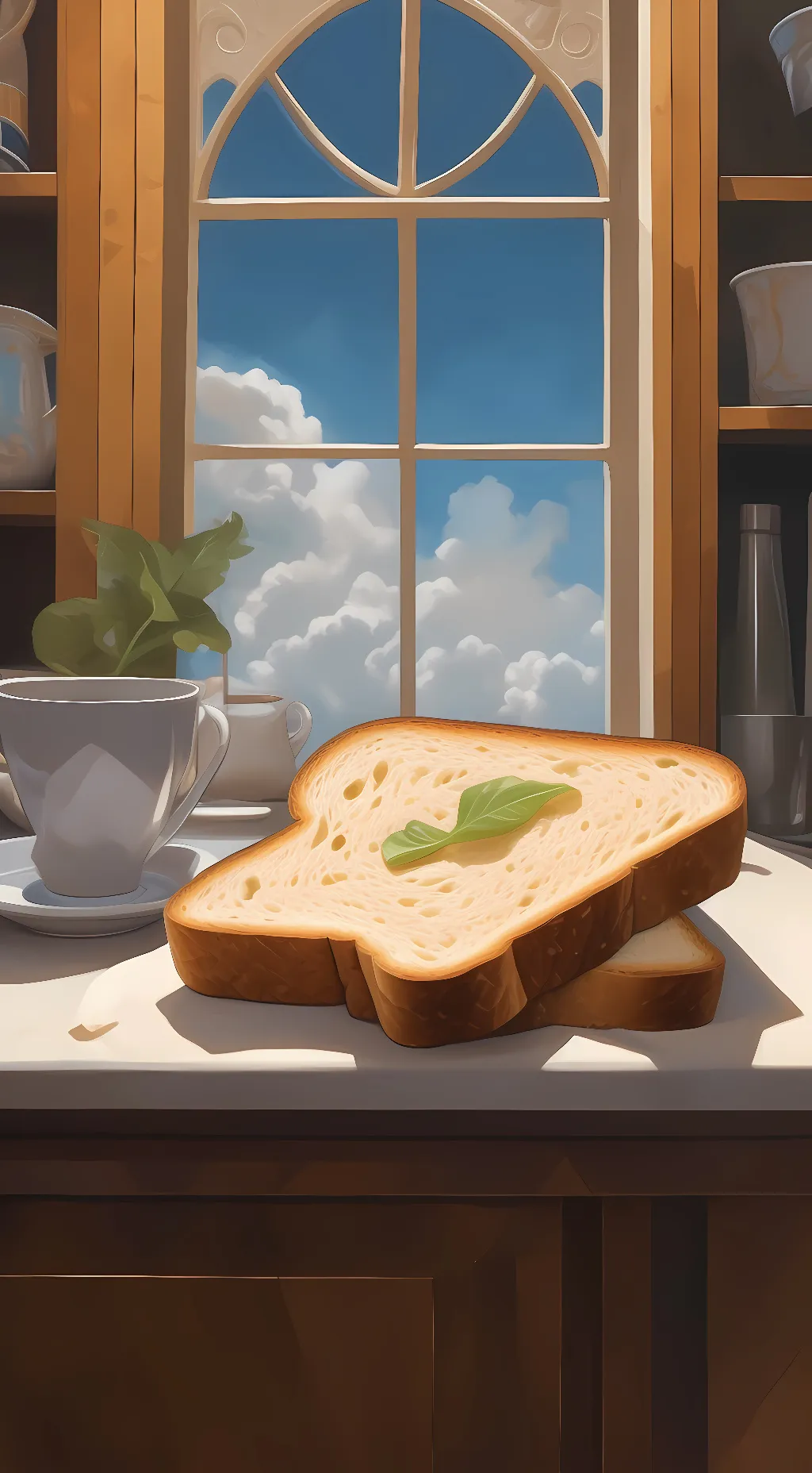 ai character: toast background