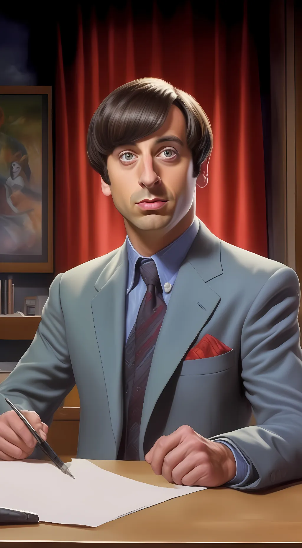 ai character: Howard Wollowitz background