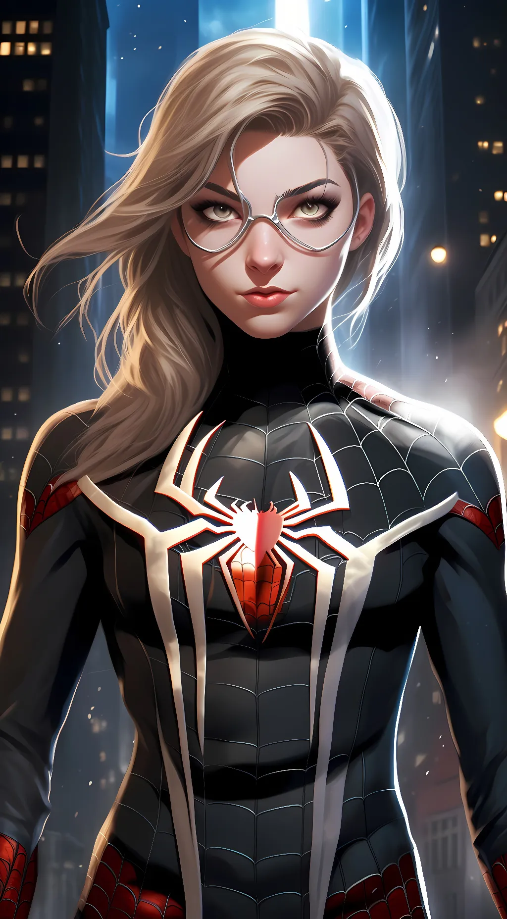 ai character: Spider- Knight  background