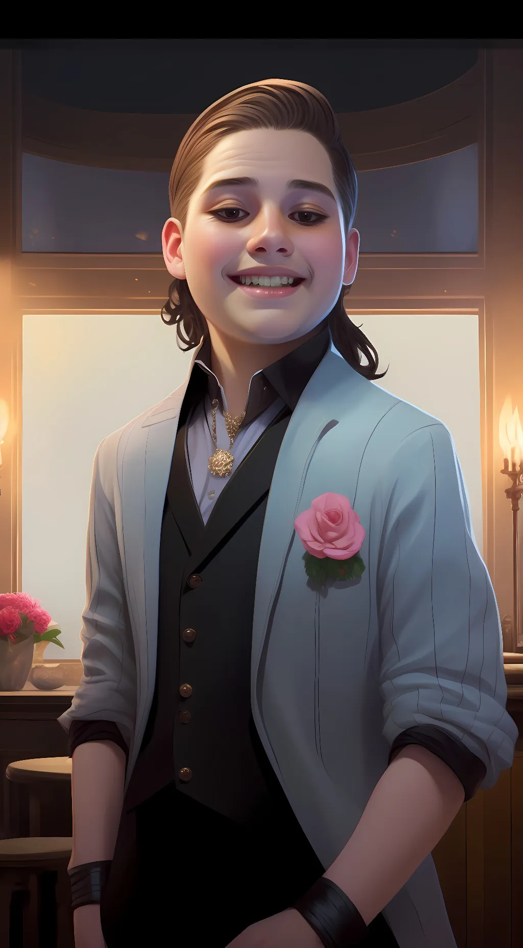 ai character: Olivia James background