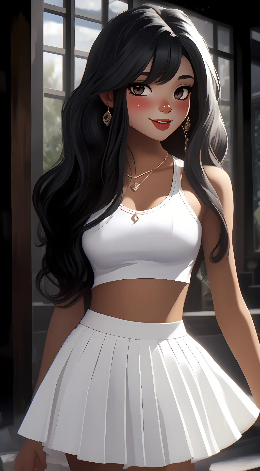 ai character: Rose background