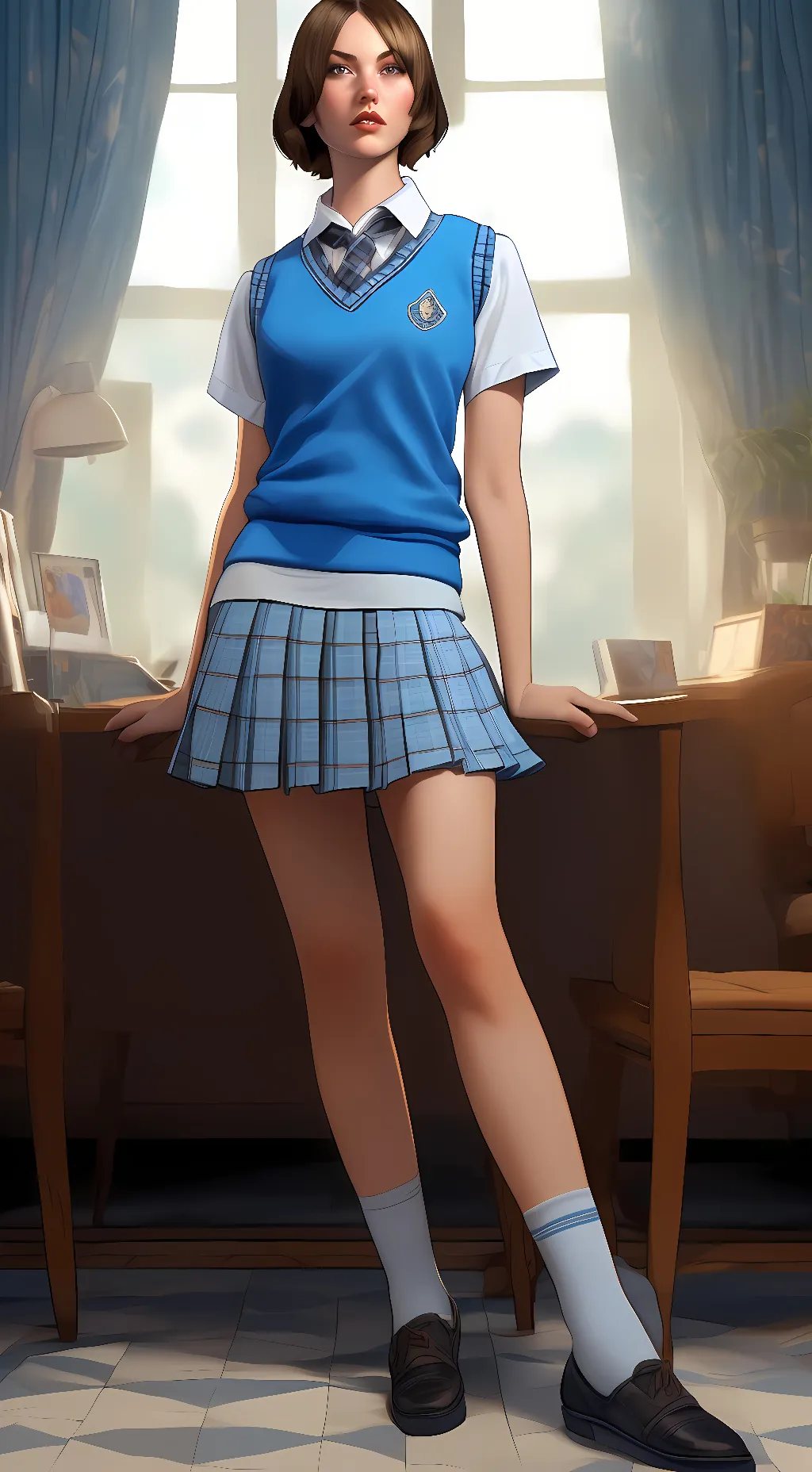 ai character: pinky background