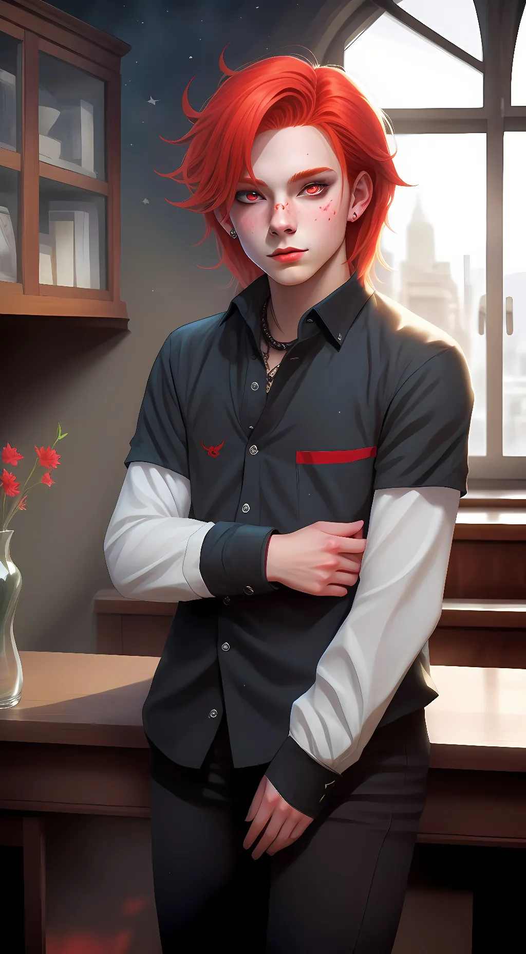 ai character: asher background