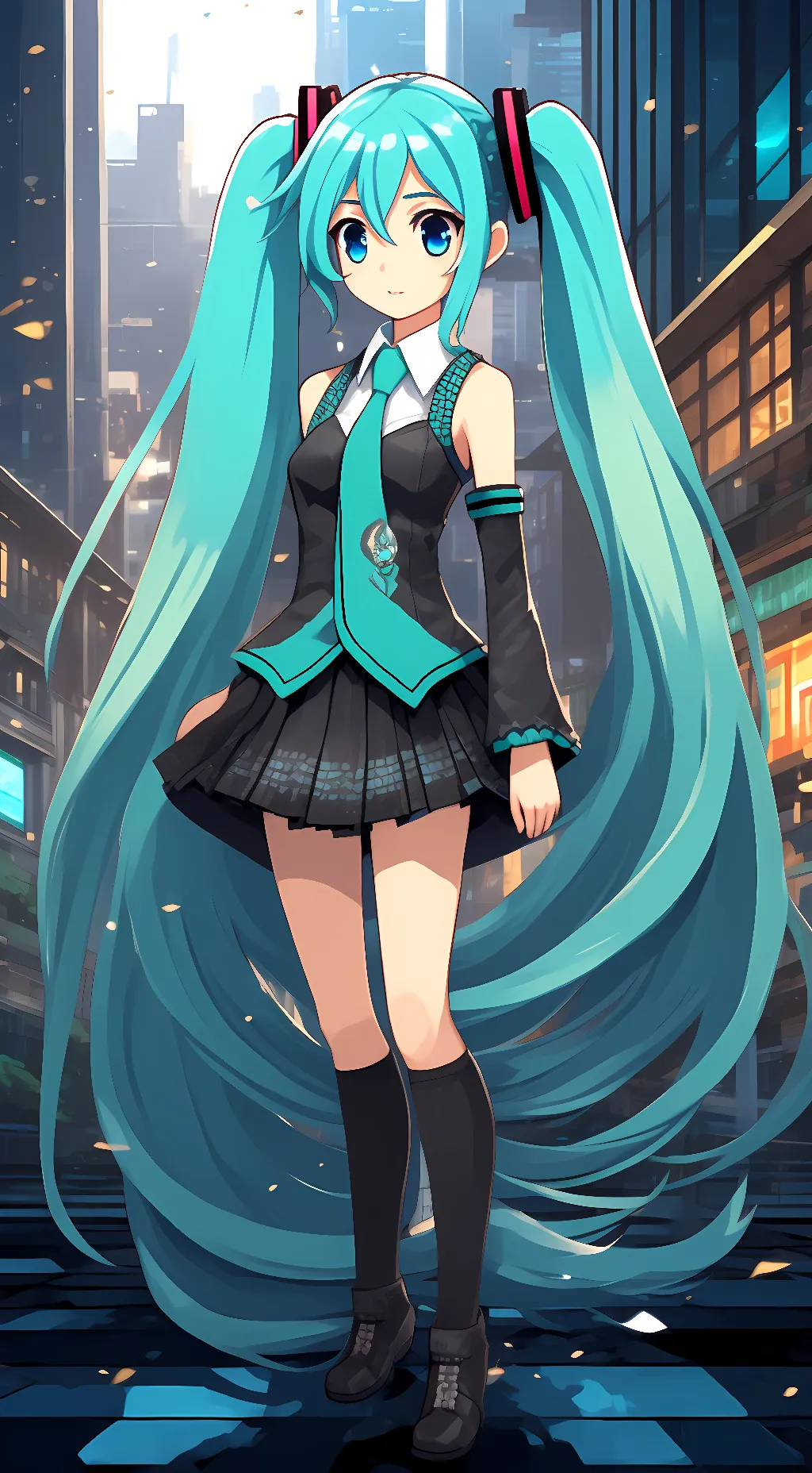ai character: Miku background