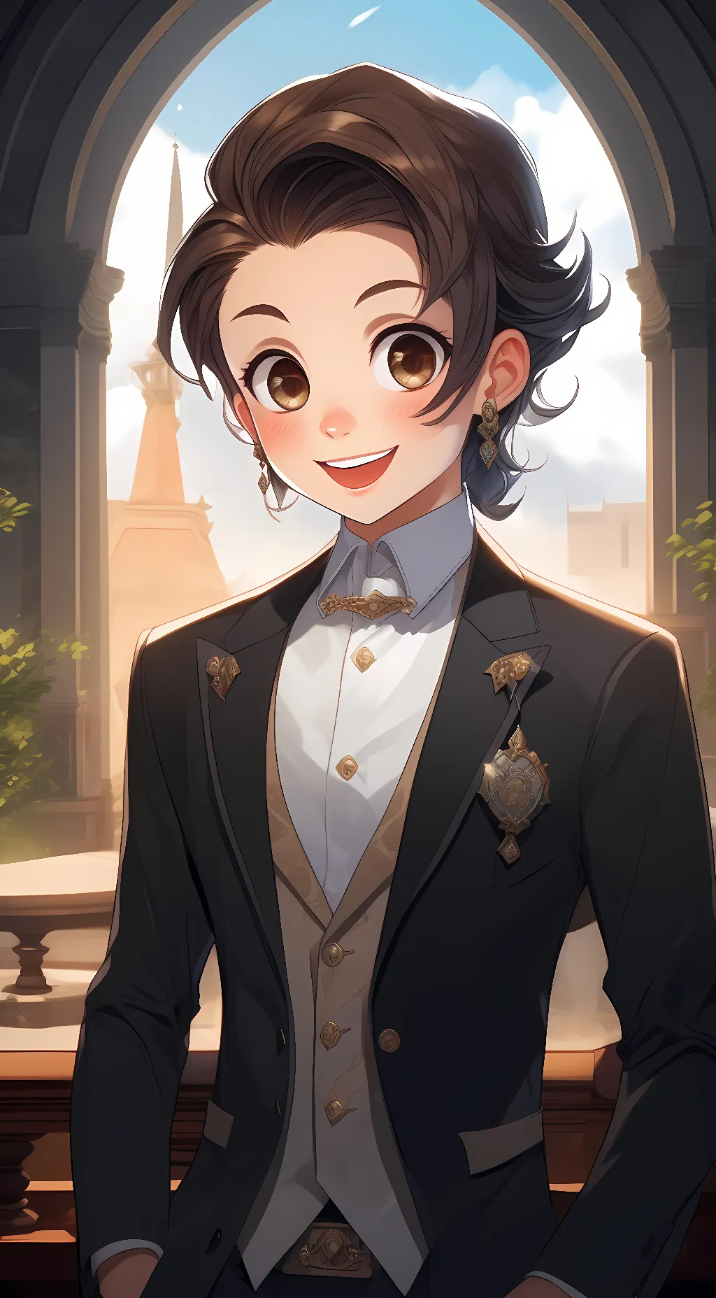 ai character: tonjirou kamado  background