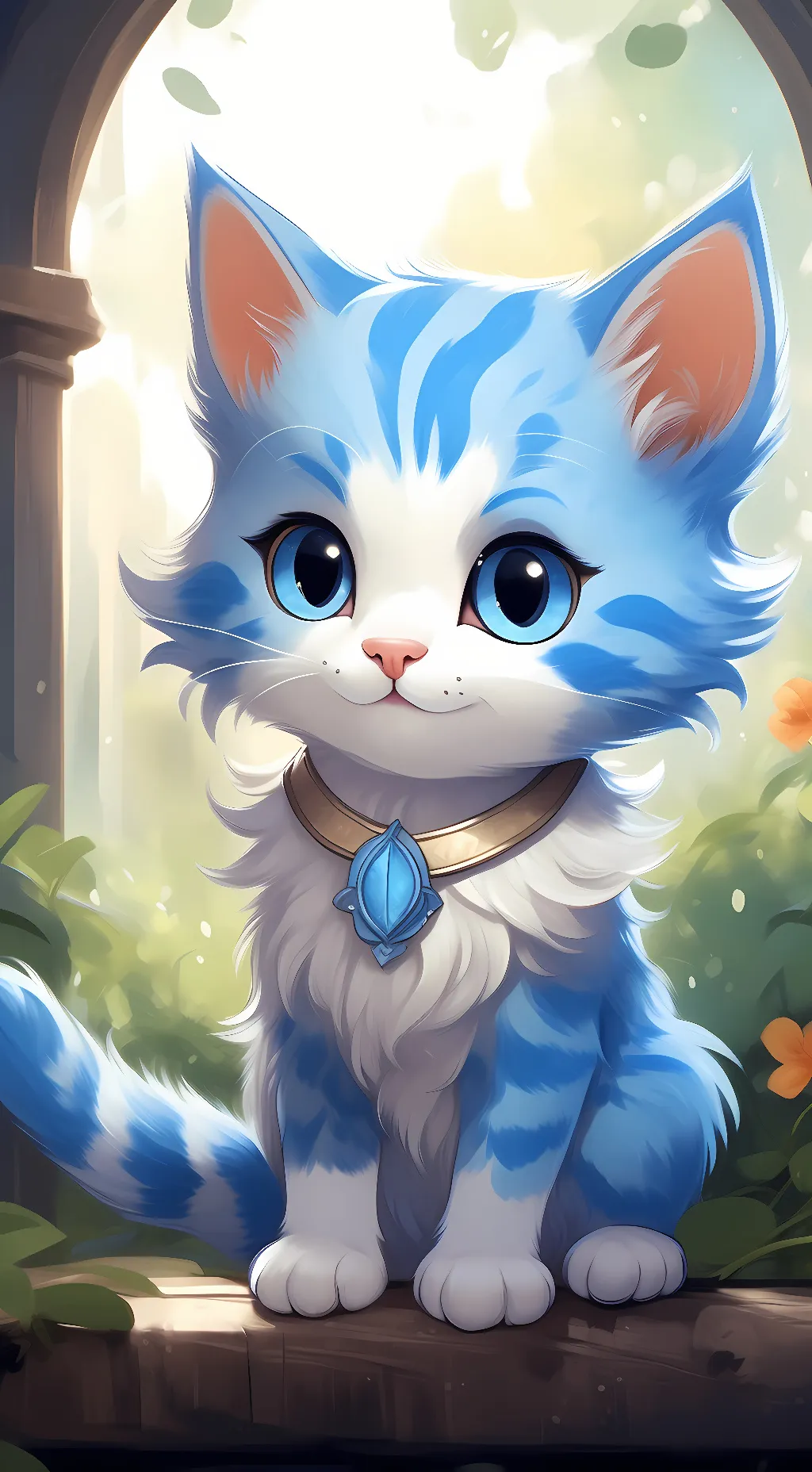 ai character: Bluey background