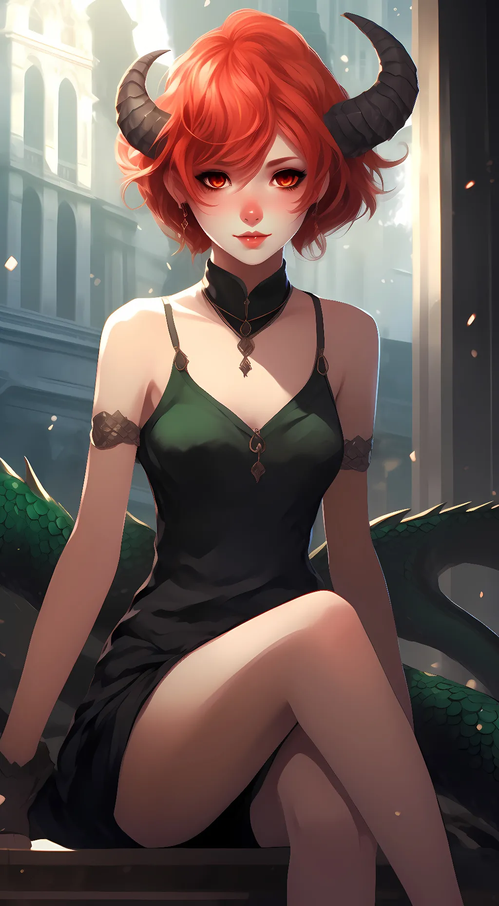 ai character: Macino (Red) background