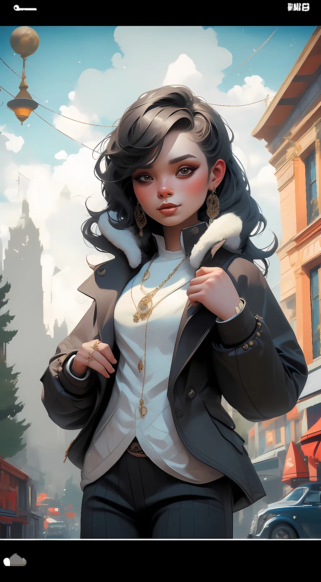 ai character: Restaurant background