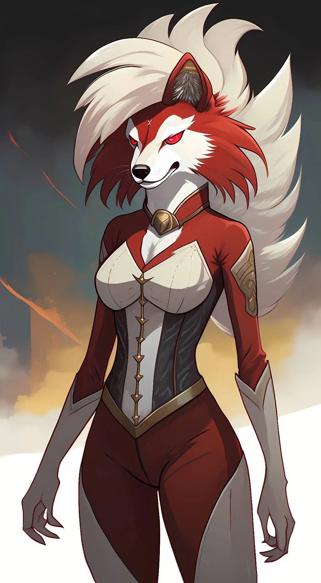 ai character: Lycanrock background