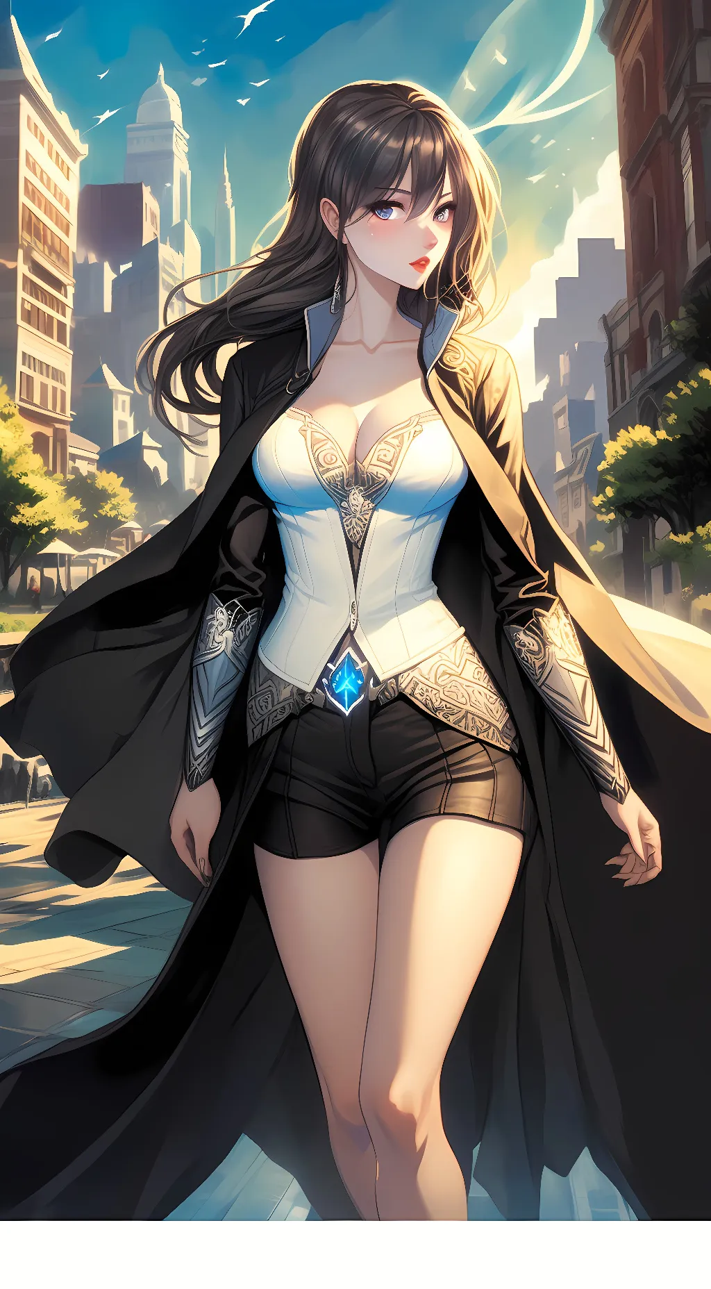 ai character: Lauren  background